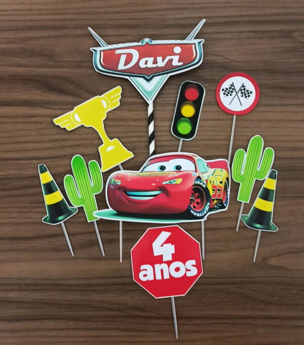 Arquivo de corte topo de bolo carros