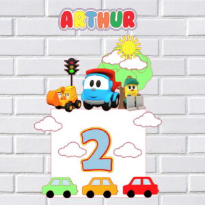 Arquivo de Corte Topo de Bolo Carros Studio 002
