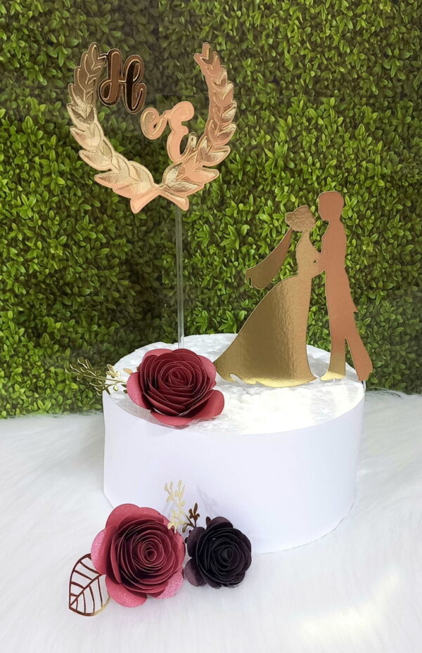 Arquivo de corte topo de bolo casamento