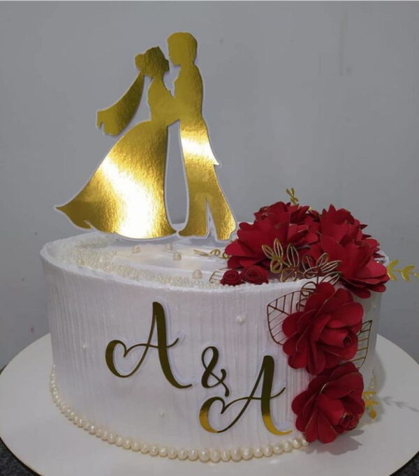 Arquivo de Corte Topo de Bolo Casamento