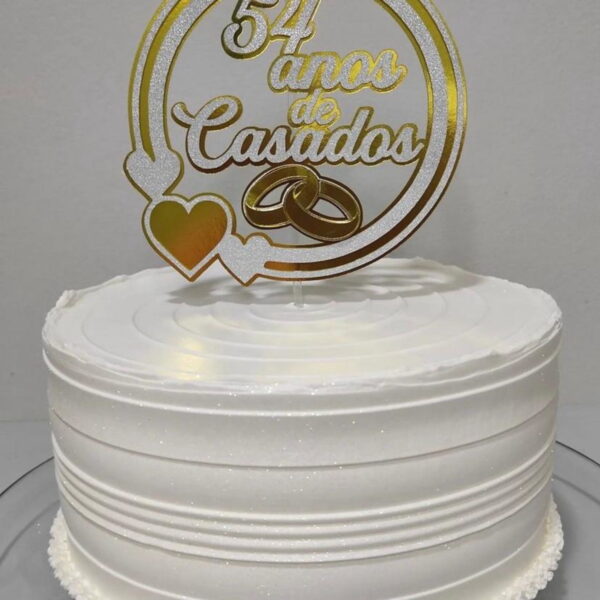 Arquivo de Corte Topo de Bolo Casamento