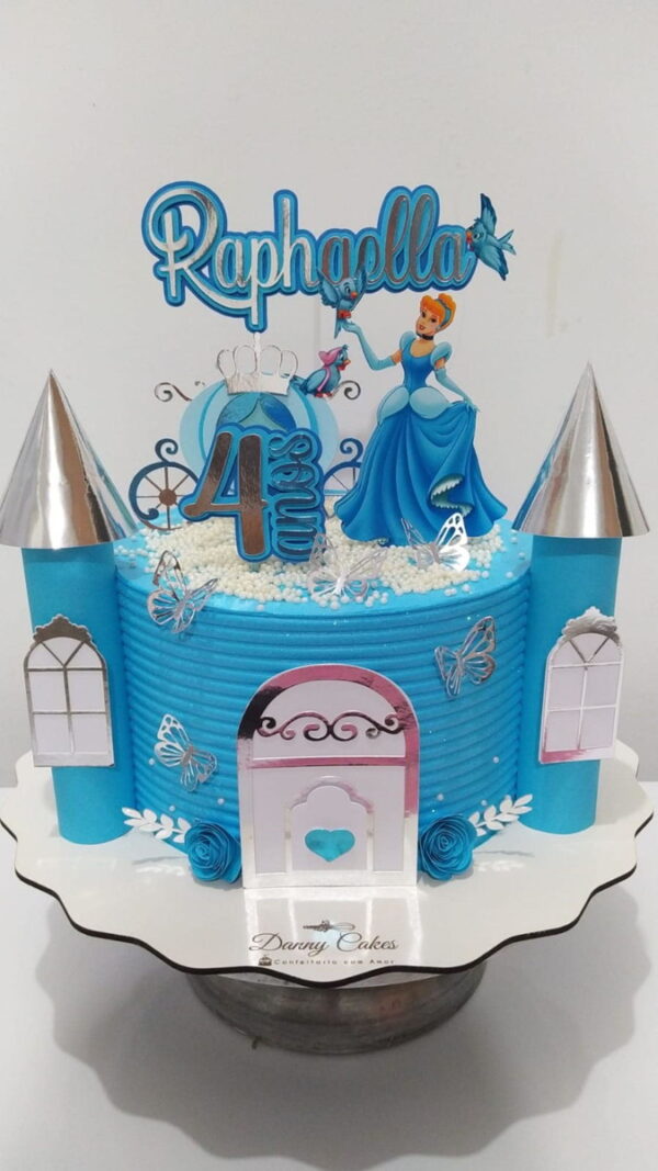 Arquivo De Corte Topo De Bolo Castelo Princesas