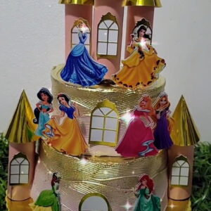 Arquivo De Corte Topo De Bolo Castelo Princesas
