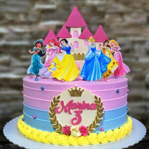 Arquivo de Corte /topo de Bolo - Castelo Princesas
