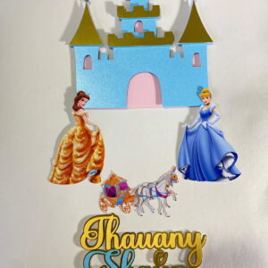 Arquivo de Corte Topo de Bolo Castelo Princesas