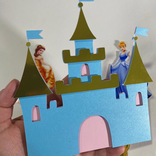 Arquivo de Corte Topo de Bolo Castelo Princesas - Image 2