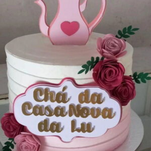 Arquivo de Corte Topo de Bolo Chá da Casa Nova