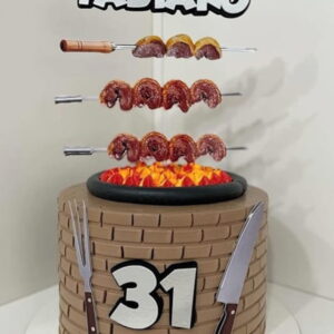 Arquivo De Corte Topo De Bolo Churrasco