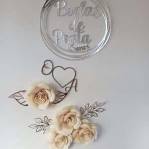 Arquivo de Corte Topo de Bolo Circular Bodas de Prata