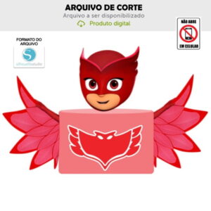 Arquivo de Corte Topo de Bolo Corujita