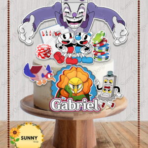 Arquivo de corte topo de bolo cuphead