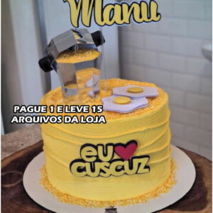 Arquivo de Corte - Topo de Bolo Cuscuz