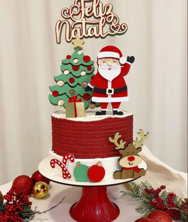Arquivo de Corte Topo de Bolo de Natal