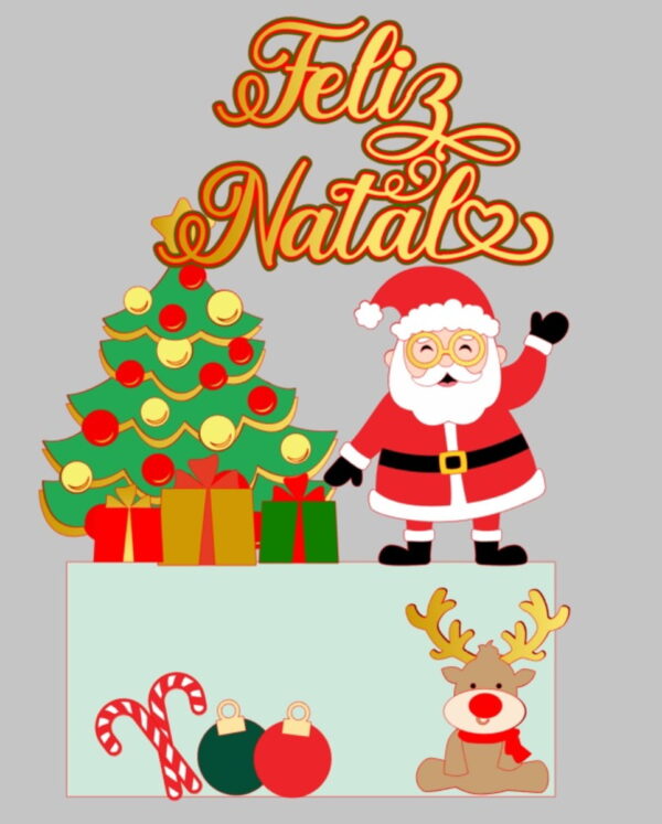 Arquivo de Corte Topo de Bolo de Natal