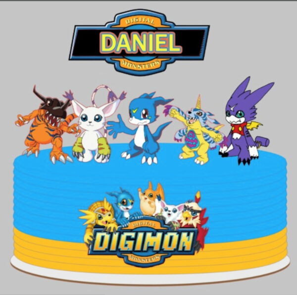 Arquivo de Corte Topo de Bolo Digimon