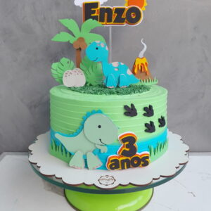 Arquivo de Corte Topo de Bolo Dino Baby Camadas