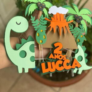 Arquivo de Corte Topo de Bolo Dinossauro #1