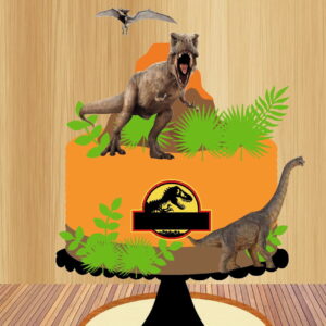 Arquivo de Corte Topo de Bolo Dinossauro 02