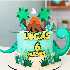 Arquivo de Corte Topo de Bolo Dinossauro