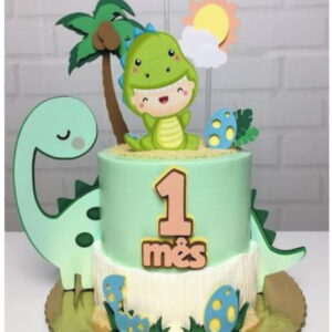 Arquivo de Corte Topo de Bolo Dinossauro Baby