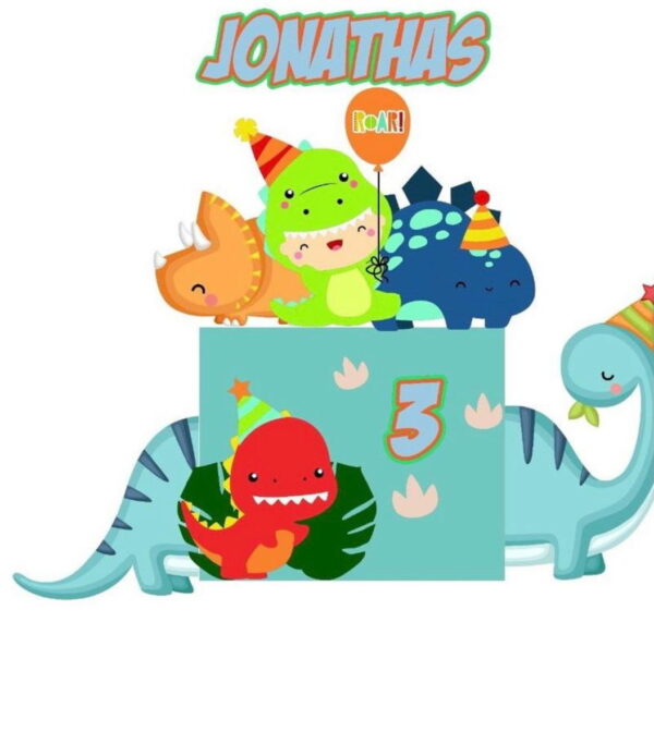 ARQUIVO DE CORTE TOPO DE BOLO Dinossauro baby