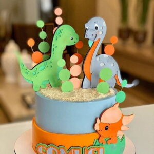 Arquivo de Corte Topo de Bolo Dinossauro