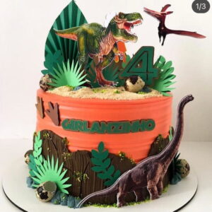 Arquivo de Corte Topo de Bolo Dinossauro