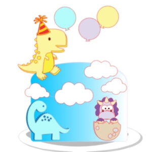 Arquivo de corte Topo de Bolo Dinossauro CAMADA STUDIO #2032