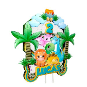 Arquivo de corte Topo de bolo Dinossauro CAMADAS COD:1280