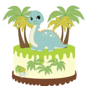 Arquivo de corte Topo de bolo Dinossauro CAMADAS COD:2038