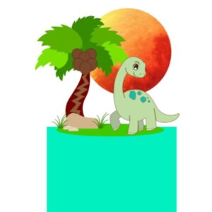 Arquivo de corte Topo de bolo Dinossauro CAMADAS STUDIO#2040