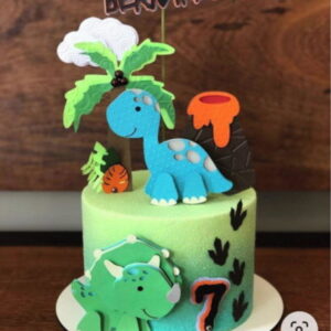 Arquivo de Corte Topo de Bolo Dinossauro Cute - Camadas 2605
