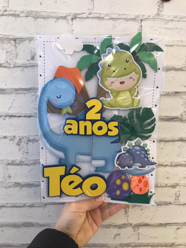 Arquivo de Corte Topo de Bolo Dinossauro - Imagem 4