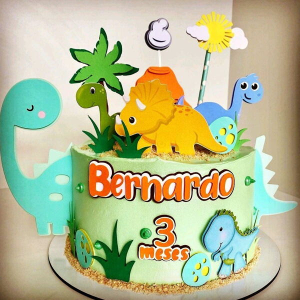 Arquivo de Corte Topo de Bolo Dinossauro 2