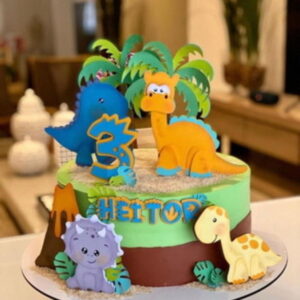 Arquivo de Corte Topo de Bolo Dinossauro Studio