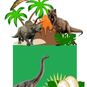 Arquivo de Corte Topo de Bolo Dinossauro