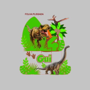 Arquivo de Corte Topo de Bolo Dinossauro