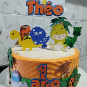 Arquivo de corte topo de bolo Dinossauro