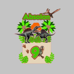 Arquivo de Corte Topo de Bolo Dinossauro