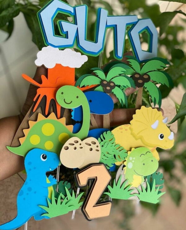 Arquivo de Corte - Topo de Bolo (dinossauros) 6