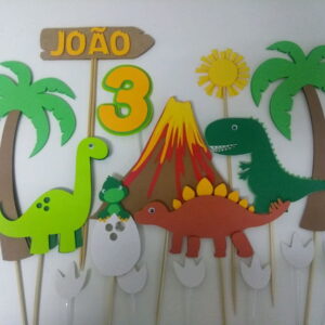 Arquivo de corte topo de bolo Dinossauros
