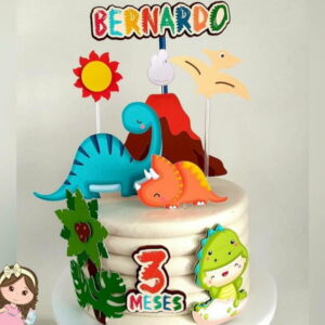 Arquivo de Corte Topo de Bolo Dinossauros Baby Studio