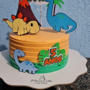 Arquivo de Corte Topo de Bolo Dinossauros