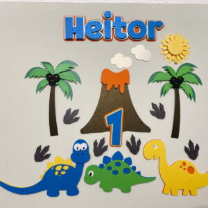 Arquivo de Corte Topo de Bolo Dinossauros
