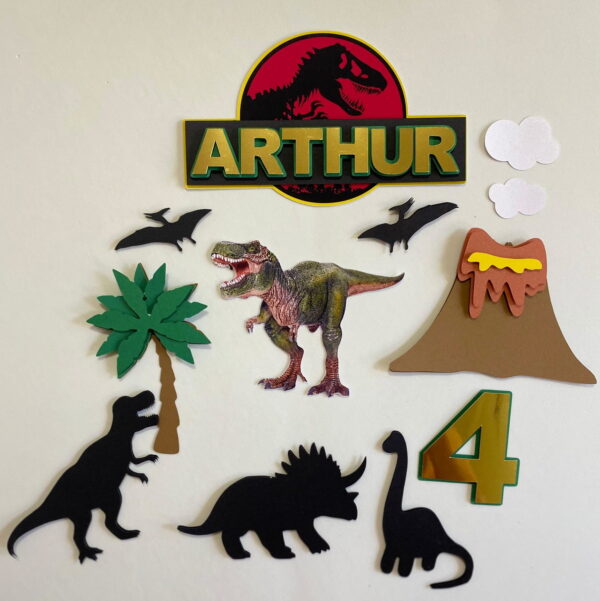 Arquivo de Corte Topo de Bolo Dinossauros
