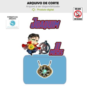 Arquivo de Corte Topo de Bolo Dr Estranho