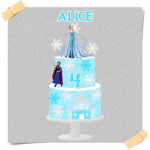 ARQUIVO DE CORTE TOPO DE BOLO DUPLO FROZEN