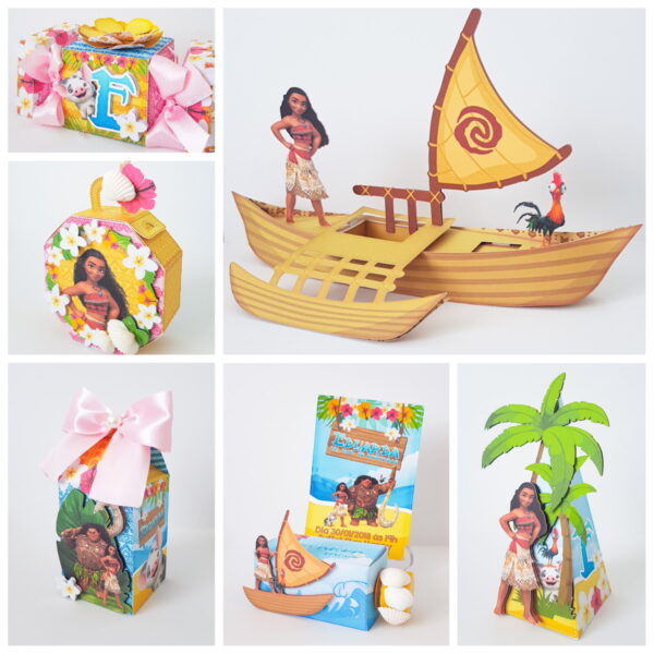 Arquivo de Corte Topo de Bolo e Kit Moana + BRINDE - Image 4