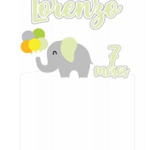 Arquivo de Corte Topo de Bolo Elefante Elefantinho