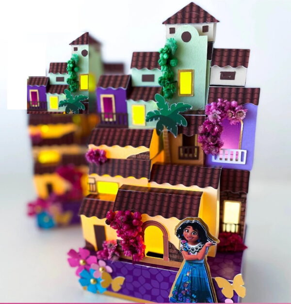 Arquivo de Corte Topo de Bolo Encanto Casa 3d - Imagem 2